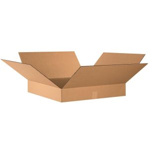 Shipping & Moving Boxes | Flat  Corrugated Boxes, 24″ X 24″ X 4″, Kraft, Pack Of 10 Mailing & Shipping