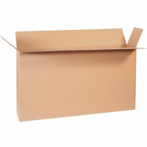 Shipping & Moving Boxes | Side-Loading Boxes, 24″H X 8″W X 48″D, Kraft, Bundle Of 10 Mailing & Shipping