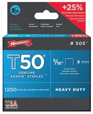 Staplers & Staples | 50524 T50 Staples, 5/16″L X 3/8″W, Silver, Box Of 1,250 Staples Basic Supplies Staplers & Staples