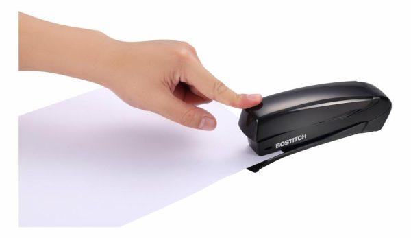 Staplers & Staples | Inspire Spring-Powered Desktop Stapler, 20 Sheets Capacity, Black Basic Supplies Staplers & Staples