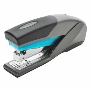 Staplers & Staples | Optima 25 Reduced Effort Stapler, 25 Sheets Capacity, Blue/Gray Basic Supplies Staplers & Staples