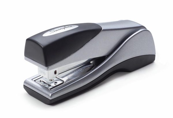 Staplers & Staples | Optima Grip Compact Stapler, 25 Sheets Capacity, Silver Basic Supplies Staplers & Staples