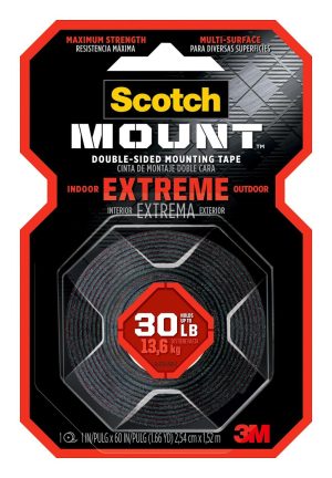 Tape & Adhesives | Extreme Mounting Tape, 1″ X 60″, Black Basic Supplies Tape & Adhesives