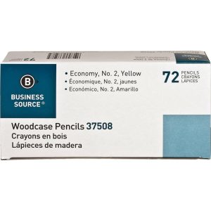 Pencils | Woodcase No. 2 Pencils, #2 Lead, Yellow Wood Barrels, 72 Pencils Per Box, Case Of 4 Boxes Office Supplies Pencils