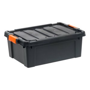 Plastic Storage Containers | Remington Heavy Duty Store-It-All Tote, 11.75 Gallon, Black Office Supplies Plastic Storage Containers