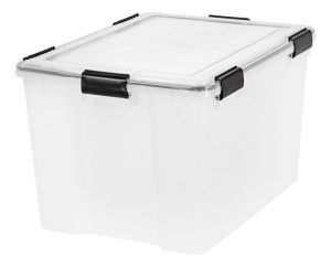 Plastic Storage Containers | Weathertight Plastic Storage Container With Latch Lid, 14 1/2″ X 17 3/4″ X 23 5/8″, Clear Office Supplies Plastic Storage Containers