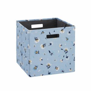 Storage Bins & Baskets | Emmet Storage Bins, Medium Size, Daisy, Set Of 2 Bins Office Supplies Storage Bins & Baskets