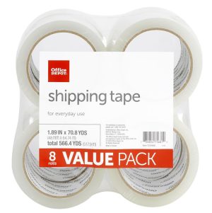 Packing Tape | Brand Shipping Packing Tape, 1.89″ X 70.8 Yd, Clear, Pack Of 8 Rolls Mailing & Shipping Packing Tape