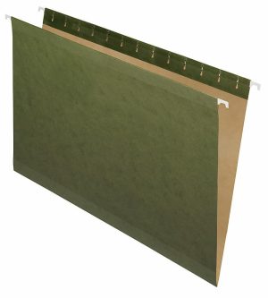 Hanging File Folders | Premium Reinforced Hanging File Folders, Legal Size, Standard Green, Pack Of 25 Folders Filing & Folders Hanging File Folders